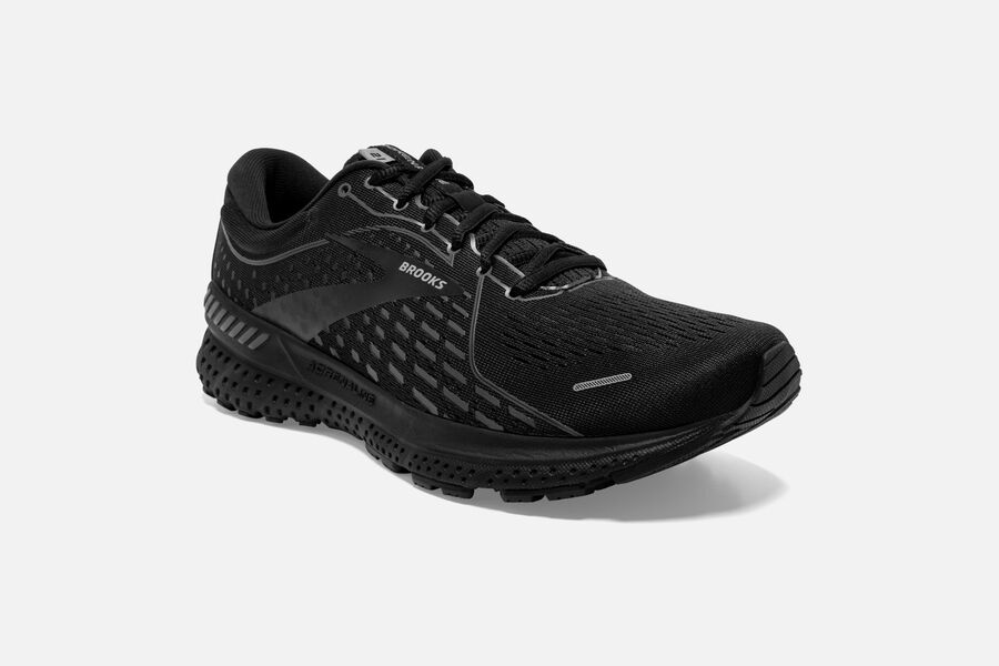 Brooks Adrenaline GTS 21 Road Running Shoes - Mens - Black - LE1507349